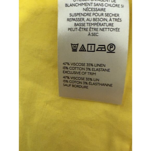 Anthropologie Maeve Surf City Linen Embroidered Sailor Shorts Size 8 Daisy NWT - Picture 8 of 10